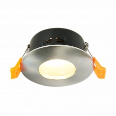 ST LUCE ST213.118.01 Св-к встр. Никель GU10 1*50W  IP44 D84xH50 220V Без ламп