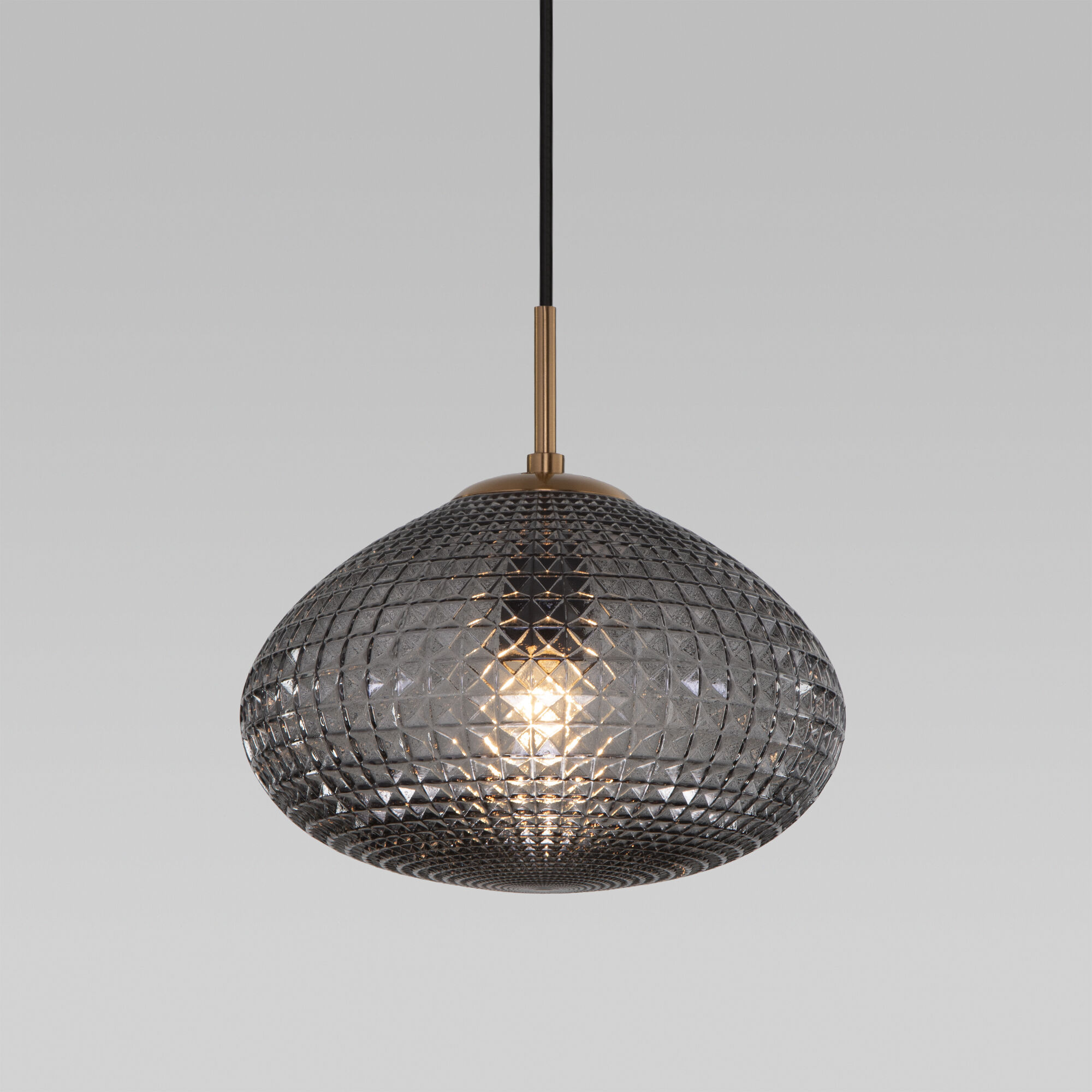 Подвесной светильник со стеклянным плафоном 50263/1 темно-серый